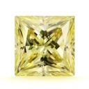 Loose Moissanite Canary Vivid Yellow Clean Princess Cut 9.00 MM