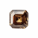 Loose Moissanite Brown Clean Asscher Cut 6.00 MM