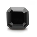 Loose Moissanite Jet Black Clean Asscher Cut 8.50 MM