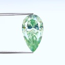 Loose Moissanite Green Clean Pear Cut 13.00 x 9.00 MM
