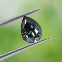 Loose Moissanite Peacock Blue Clean Pear Cut 15.00 x 11.00 MM