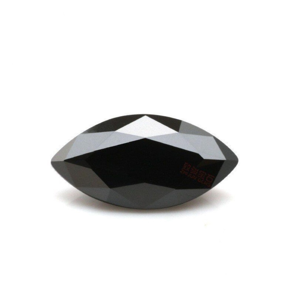 Loose Moissanite Black Clean Marquise Cut 19.00 x 9.50 MM