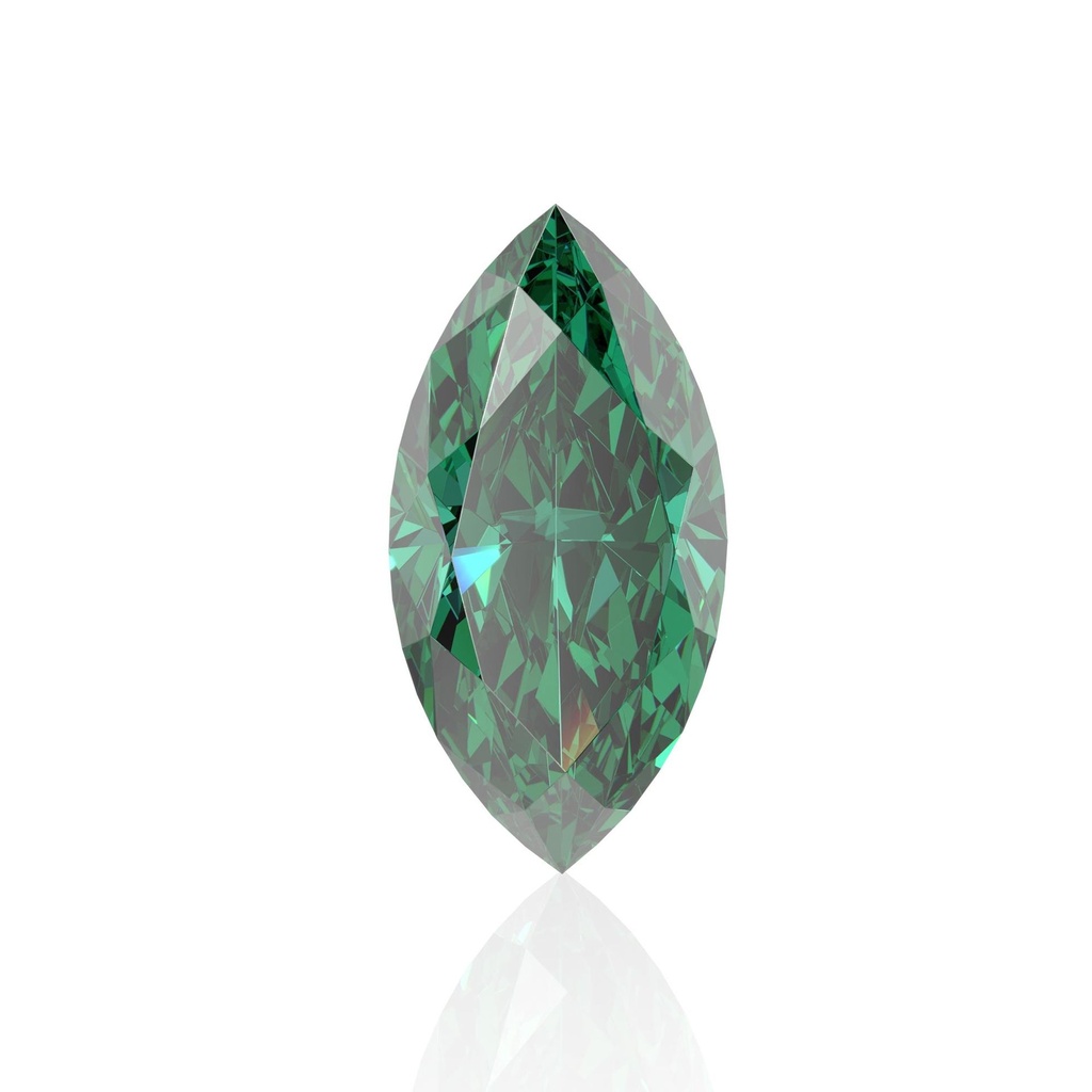 Loose Moissanite Emerald Vivid Green Clean Marquise Cut 10.00 x 5.00 MM
