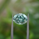 Loose Moissanite Green Clean Oval Cut 16.00 x 14.00 MM