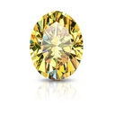 Loose Moissanite Canary Vivid Yellow Clean Oval Cut 7.00 x 5.00 MM