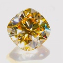 Loose Moissanite Champagne Vivid Brown Clean Cushion Cut 6.00 MM