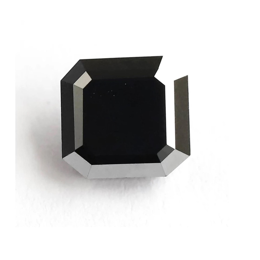 Loose Moissanite Black Clean Square Radiant Cut 7.00 MM