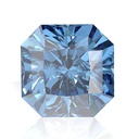 Loose Moissanite Royal Vivid Blue Clean Square Radiant Cut 9.00 MM