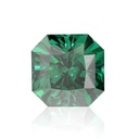 Loose Moissanite Emerald Vivid Green Clean Square Radiant Cut 5.50 MM