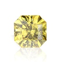 Loose Moissanite Canary Vivid Yellow Clean Square Radiant Cut 8.50 MM