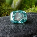 Loose Moissanite Blue Clean Elongated Cushion Cut 14.00 x 12.00 MM