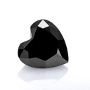 Loose Moissanite Black Clean Heart Cut 10.00 MM