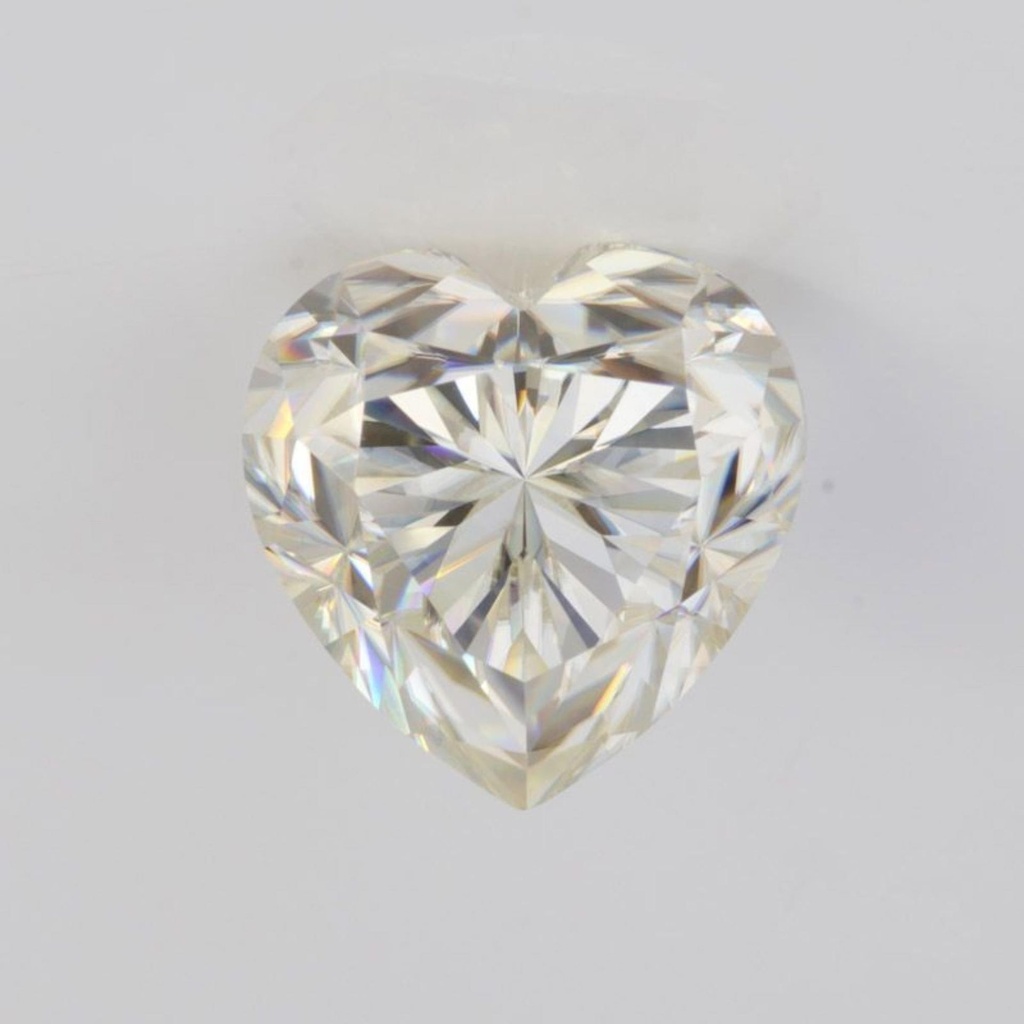 Loose Moissanite Off White Clean Heart Cut 16.00 MM