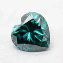 Loose Moissanite Emerald Vivid Green Clean Heart Cut 9.50 MM