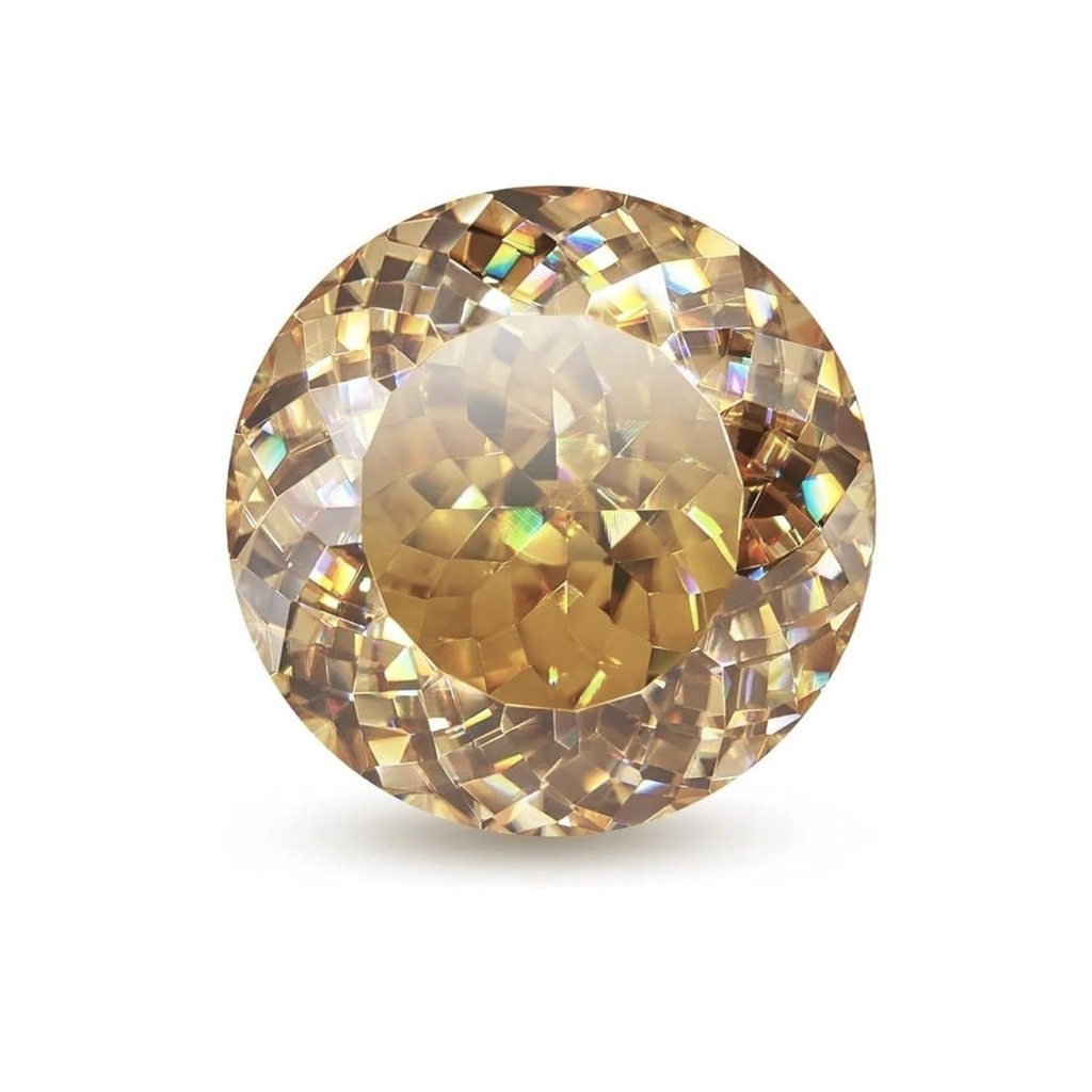 Loose Moissanite Brown Clean Portuguese Cut 19.00 MM