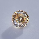 Loose Moissanite Champagne Vivid Brown Clean Portuguese Cut 5.00 MM