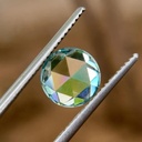 Loose Moissanite Blue Clean Rose Cut Round 7.00 MM
