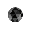 Loose Moissanite Black Clean Rose Cut Round 5.00 MM