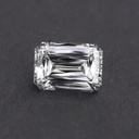 Loose Moissanite White Clean Criss Cut Emerald 8.00 x 6.00 MM