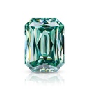 Loose Moissanite Green Clean Criss Cut Emerald 8.00 x 6.00 MM