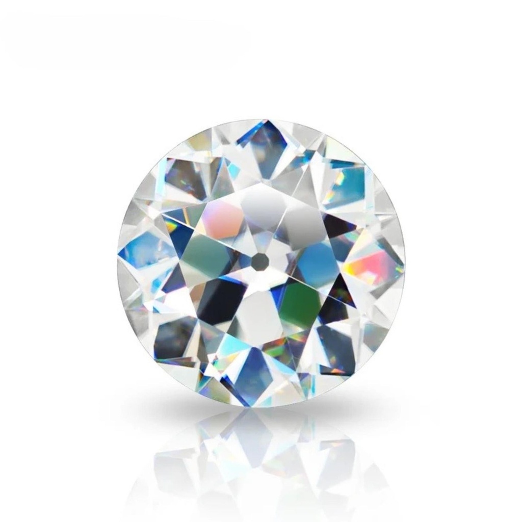 Loose Moissanite White Clean Old European Cut 5.50 MM
