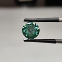 Loose Moissanite Emerald Vivid Green Clean Old European Cut 8.00 MM