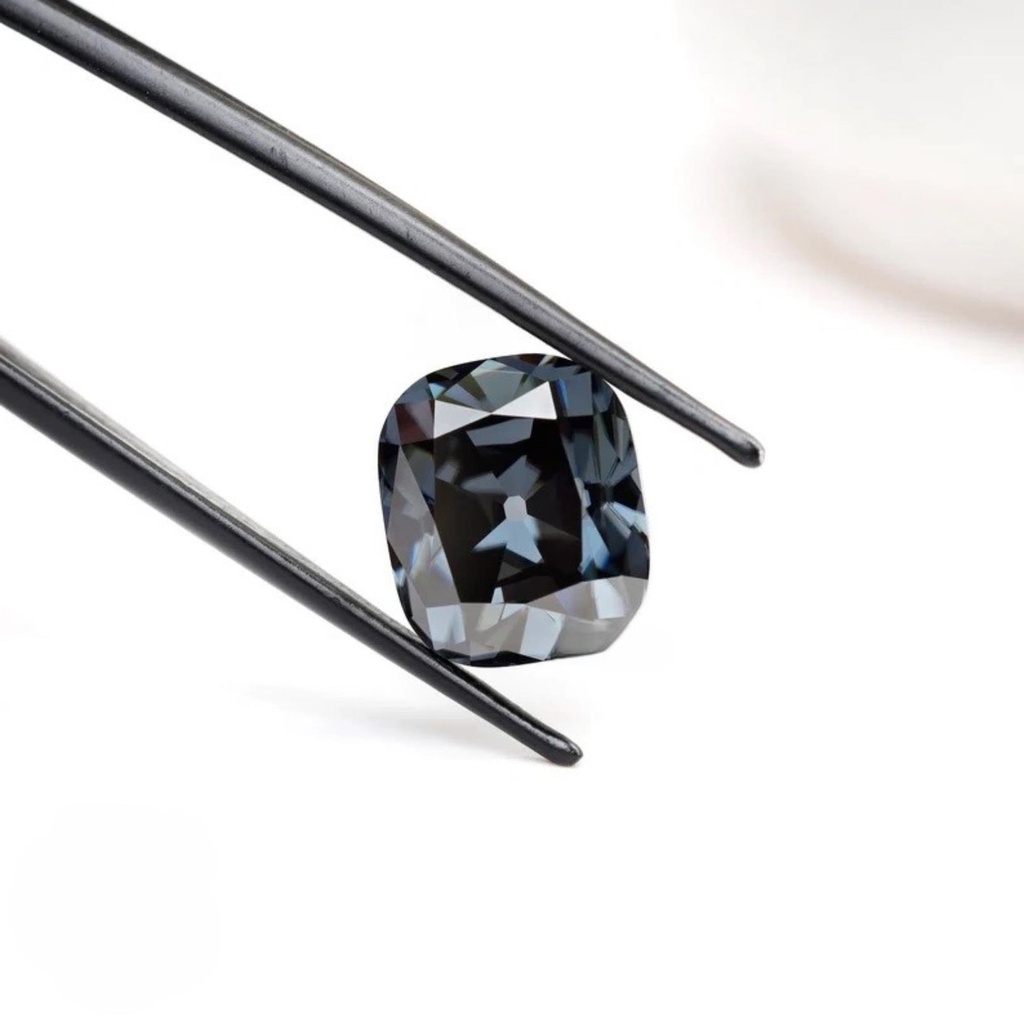 Loose Moissanite Grey Clean Old Mine Elongated Cut 10.00 x 8.00 MM