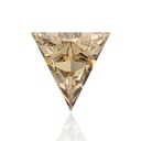 Loose Moissanite Brown Clean Triangle Cut 9.50 MM