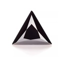 Loose Moissanite Black Clean Triangle Cut 6.50 MM