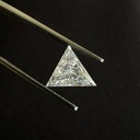 Loose Moissanite Off White Clean Triangle Cut 10.50 MM