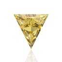 Loose Moissanite Canary Vivid Yellow Clean Triangle Cut 9.00 MM