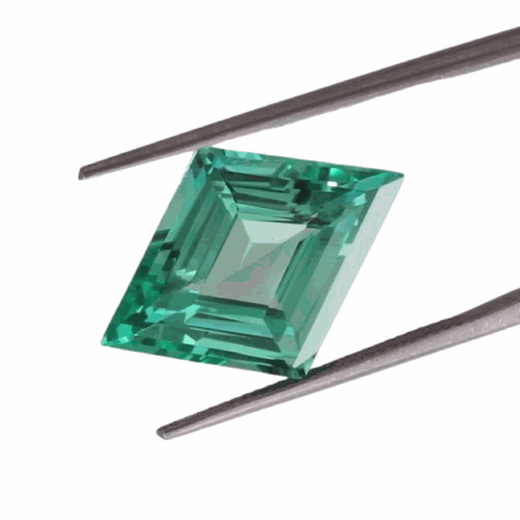 Loose Moissanite Green Clean Lozenge Cut 10.00 x 5.00 MM