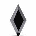 Loose Moissanite Black Clean Lozenge Cut 10.00 x 5.00 MM
