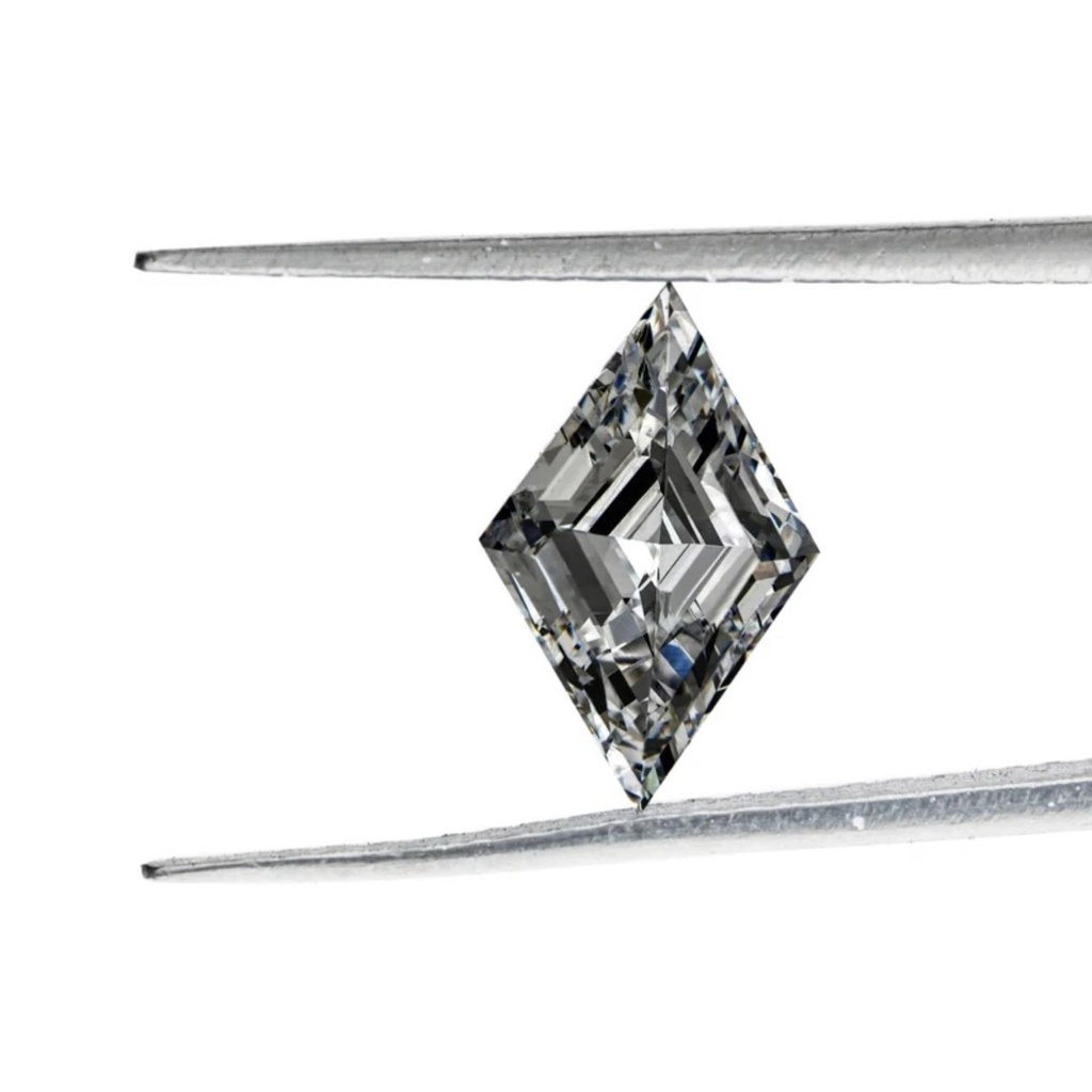 Loose Moissanite Grey Clean Lozenge Cut 12.00 x 6.00 MM