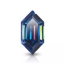 Loose Moissanite Royal Vivid Blue Clean Dutch Marquise Cut 14.00 x 7.00 MM