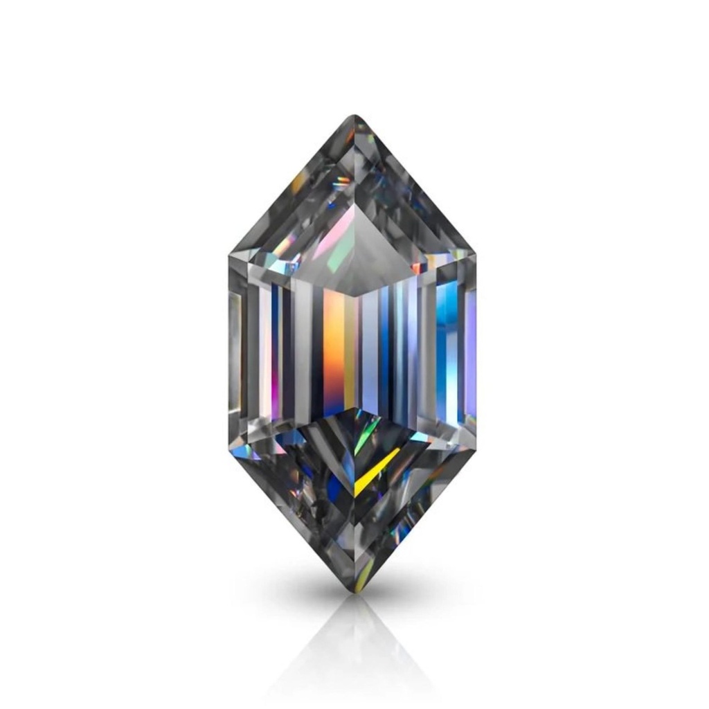Loose Moissanite Grey Clean Dutch Marquise Cut 11.00 x 5.50 MM