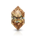 Loose Moissanite Champagne Vivid Brown Clean Dutch Marquise Cut 18.00 x 9.00 MM