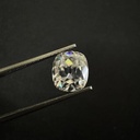 Loose Moissanite Off White Clean Old Mine Cut 10.50 MM