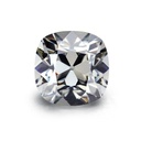 Loose Moissanite Grey Clean Old Mine Cut 5.00 MM