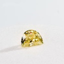Loose Moissanite Canary Vivid Yellow Clean Half Moon Cut 7.00 x 5.00 MM