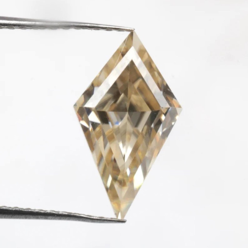 Loose Moissanite Brown Clean Kite Cut 13.00 x 6.50 MM