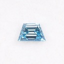 Loose Moissanite Blue Clean Trapezoid Cut 9.50 x 7.00 MM
