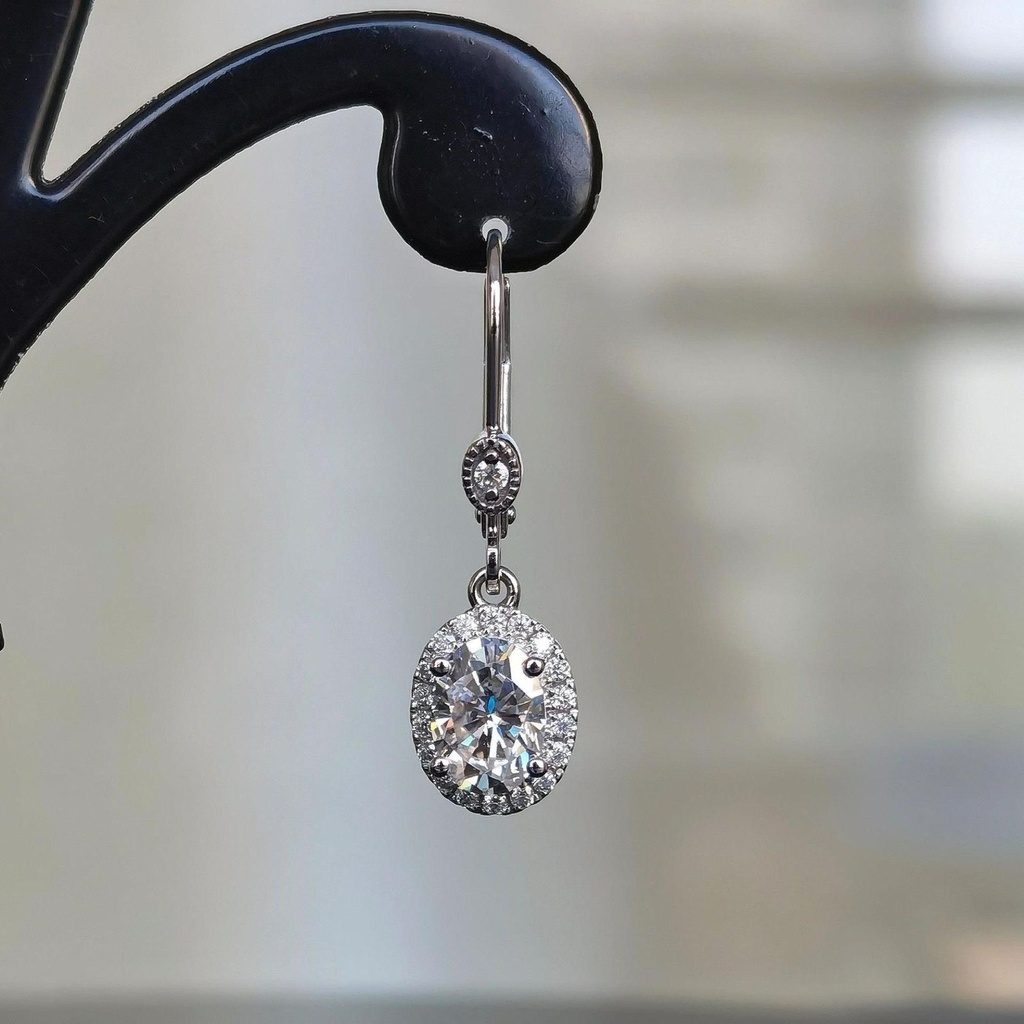 Oval Cut Drop/Dangle Earrings For Women