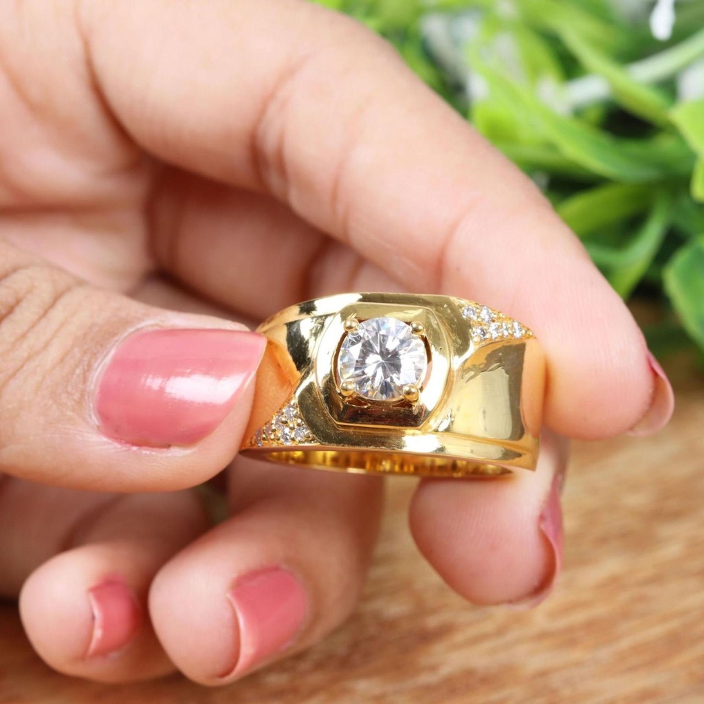 Round Diamond Unique Engagement Ring for Men