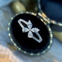 Marquise And Pear Fancy Diamond Engagement Ring for Women