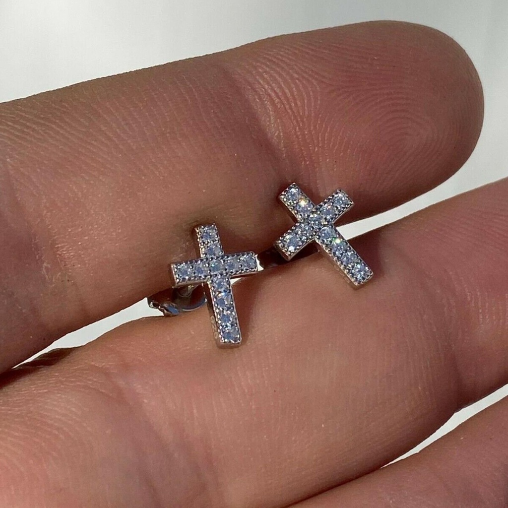 Round Cut Stone Stud Earring For Women