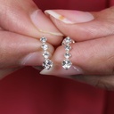 Round Cut Women's  Fancy Stud Earring