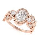 1.50CT Oval Cut  Engagement Ring  Ring Nature Inspired Leaf Ring Anniversary Gifts Gemstone Ring For Her Wedding Ring