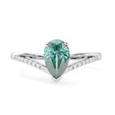 Pear Diamond Split Shank For Women