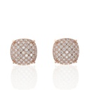 Round Cut Yellow Gold Fancy Stud Earrings for Women
